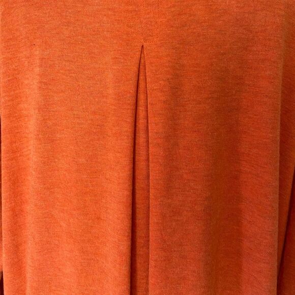 Cabi Hangout Tee v-neck orange striped top size small - Picture 11 of 16